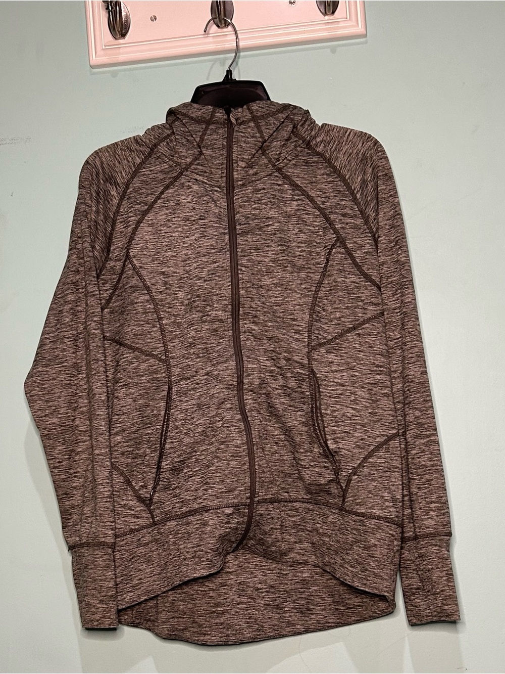 Eddie Bauer Women's Heathered Gray Long Sleeve Top